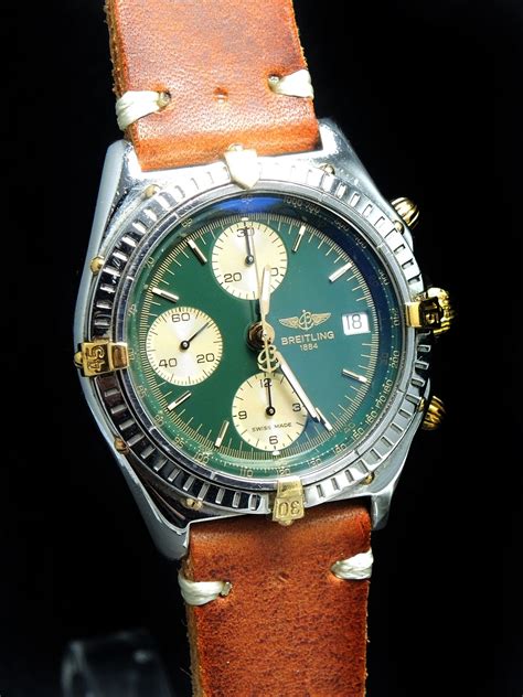 breitling green face|breitling chronomat green dial.